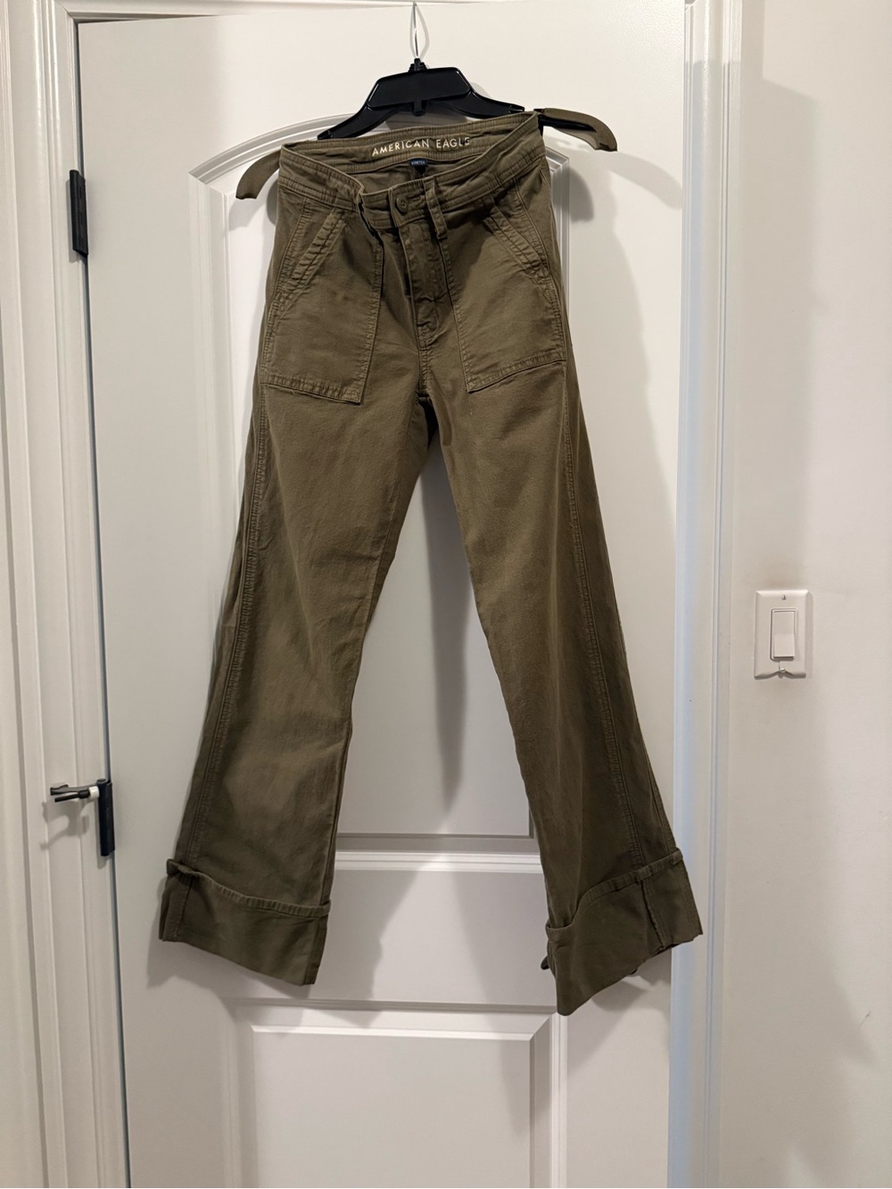 American Eagle Olive Utility Cargo Pants